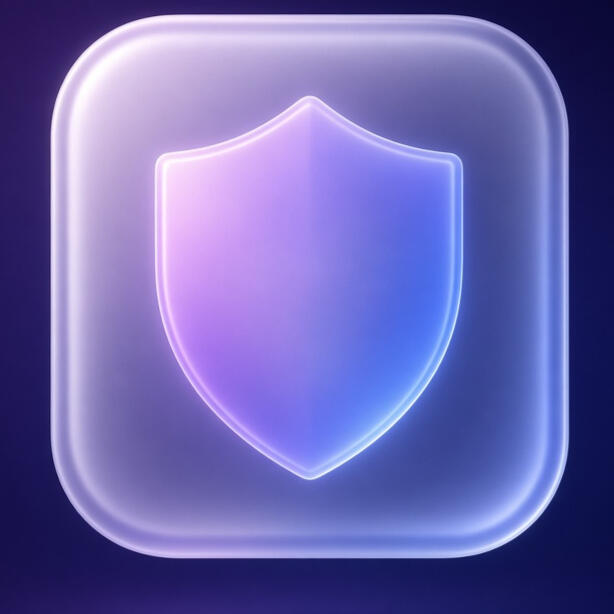 A scattered data stream passing through a glass shield and leaving as ordered lines